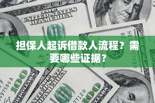 济南担保人起诉借款人流程?需要哪些证据? 济南担保人起诉借款人流程?需要哪些证据?